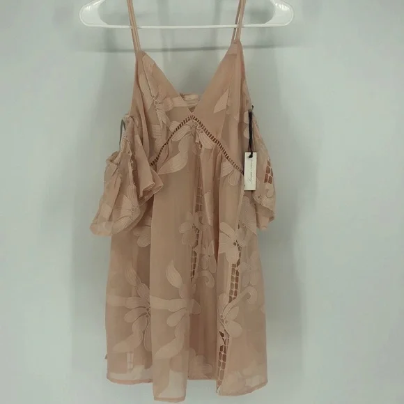 LOVERS + FRIENDS WISHFUL DRESS BLUSH FLORAL NEW - Picture 2 of 8